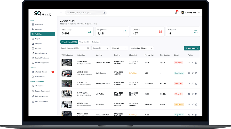 SEEQ AI platform and intelligence dashboard in action