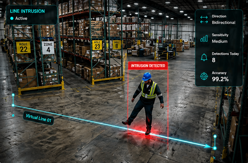 AI Line Intrusion Detection