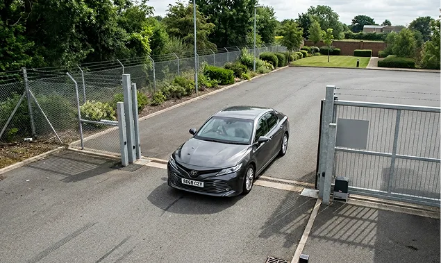 Automatic number plate recognition at a secure gate